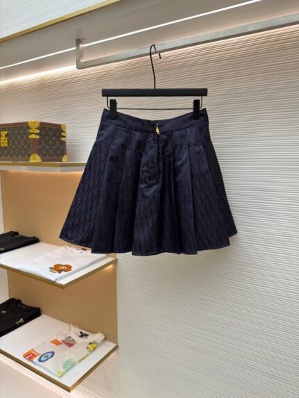 Dior Oblique Pleated Mini Skirt [Women's]