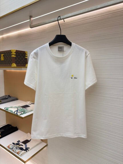 Dior Daisy Crew-Neck Short-Sleeve Top