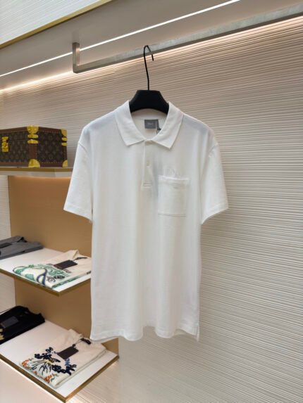 Dior Embroidered Cotton Piqué Short-Sleeve Polo Shirt