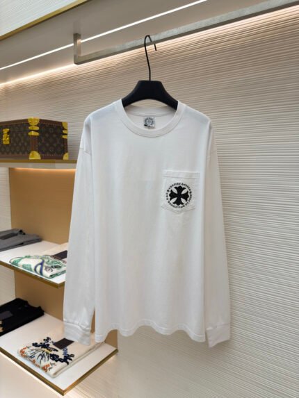 Chrome Hearts Vintage Long-Sleeve Shirt with Subtle Cross Pattern