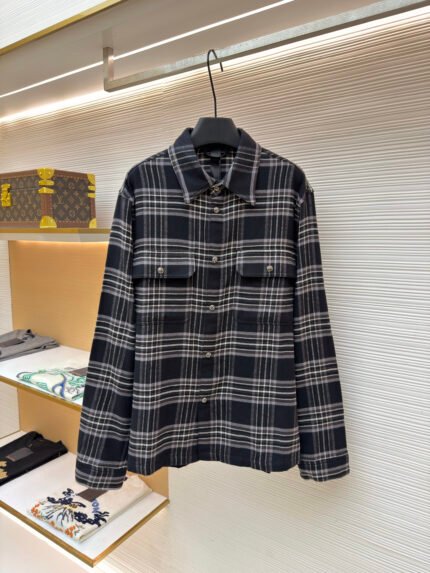 Chrome Hearts Flannel Plaid Collared Shirt