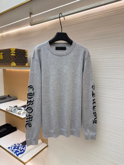 Chrome Hearts Scroll-Embroidered Sweater