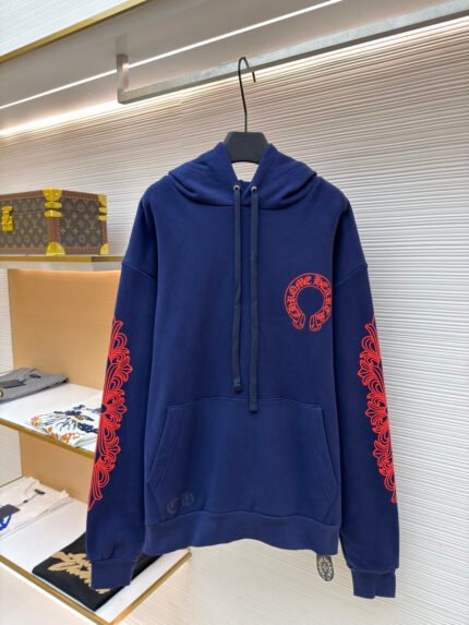 Chrome Hearts Horseshoe Floral Hoodie