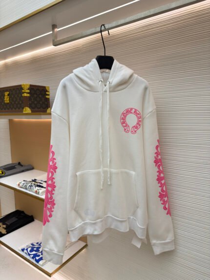 Chrome Hearts Pink Horseshoe Hoodie