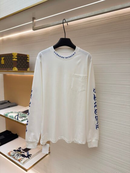 Chrome Hearts Sanskrit Letter Print Long-Sleeve T-Shirt