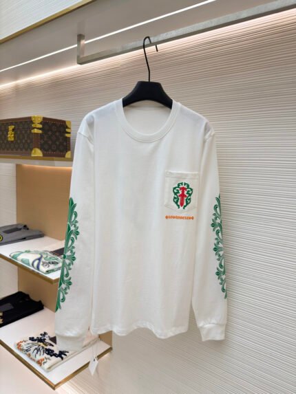 Chrome Hearts New Limited Edition Floral Sword Long-Sleeve T-Shirt