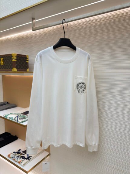 Chrome Hearts Las Vegas — Cross & Horseshoe Sleeve Print Long-Sleeve T-Shirt