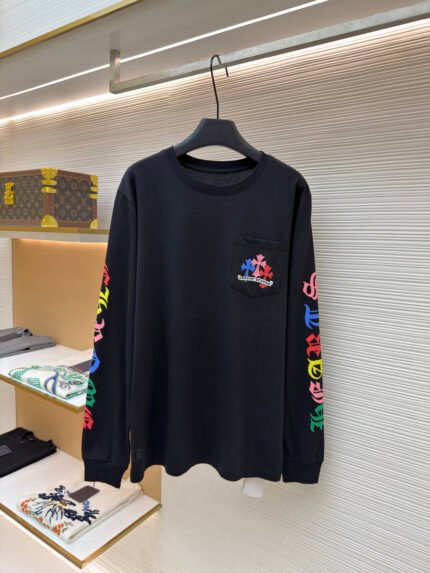 Chrome Hearts Miami Exclusive Colorful Cross Long-Sleeve T-Shirt