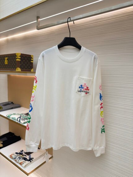 Chrome Hearts Miami Exclusive Colorful Cross Long-Sleeve T-Shirt