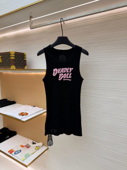 Chrome Hearts Letter Crack-Print Knit Vest [Women's]
