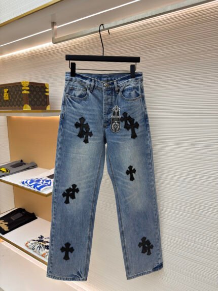 Chrome Hearts Cross Logo Jeans