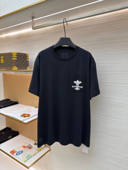 Chrome Hearts Fleur-de-Lis Scroll Short-Sleeve T-Shirt