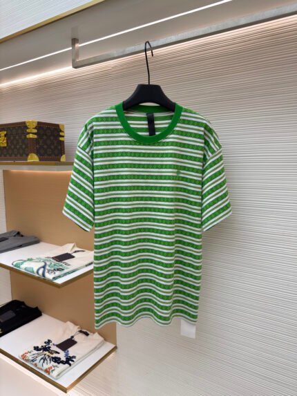 Chrome Hearts Yarn-Dyed All-Over Print Short-Sleeve T-Shirt