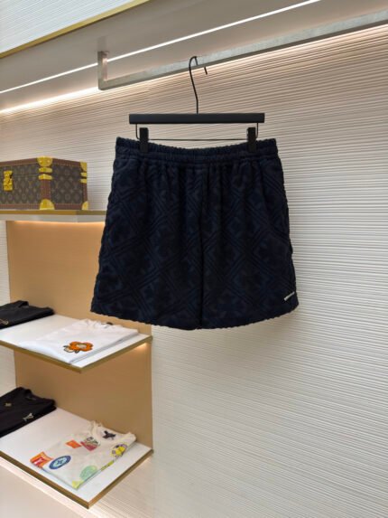 Chrome Hearts White Cannes Exclusive Cross Motif Terry Cloth Casual Shorts with Elastic Waist