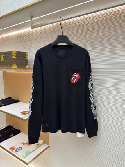 Chrome Hearts Qilin Licking Tongue Print & Embroidery