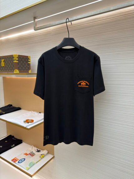 Chrome Hearts Orange Cross Short-Sleeve T-Shirt