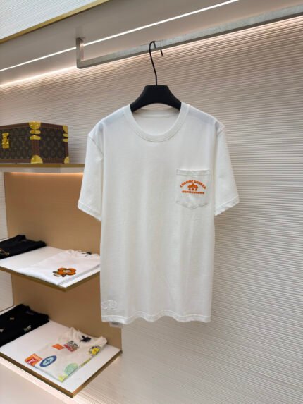 Chrome Hearts Orange Cross Short-Sleeve T-Shirt