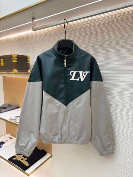 Louis Vuitton Color-block Long-Sleeve Sports Jacket