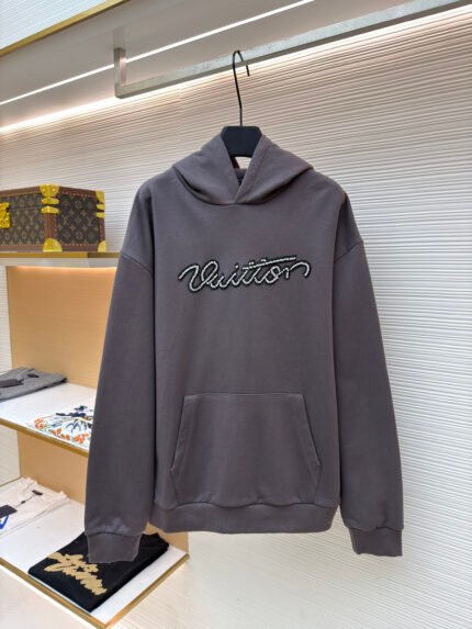 Louis Vuitton Beaded Embroidered Letter Hoodie