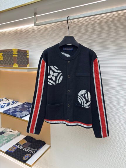 LOUIS VUITTON x Nigo Polka Dot Knit Cardigan