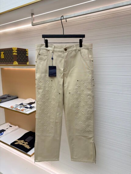 Louis Vuitton Embossed Denim Trousers