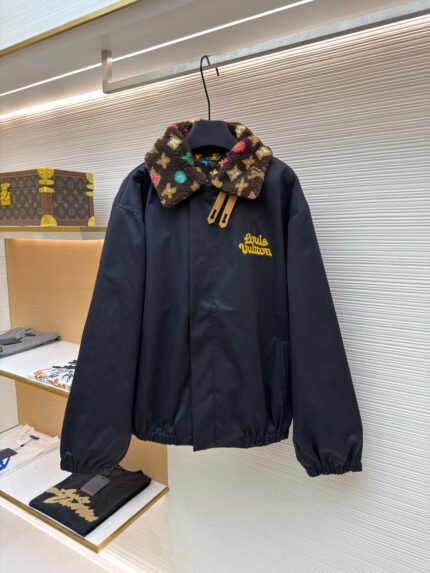 LOUIS VUITTON x Tyler Printed Jacket with Fur Collar