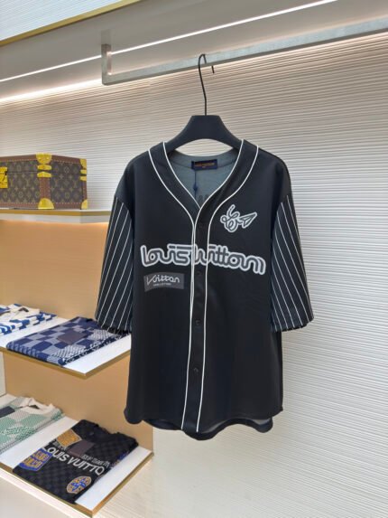 Louis Vuitton Paper Airplane Short-Sleeve Shirt