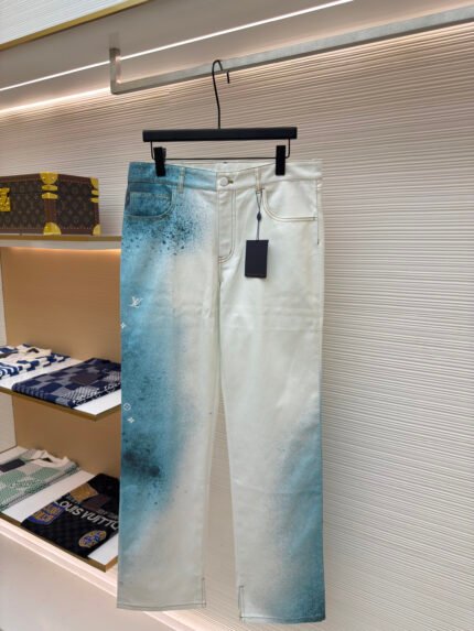 Louis Vuitton Ink Wash Print Trousers