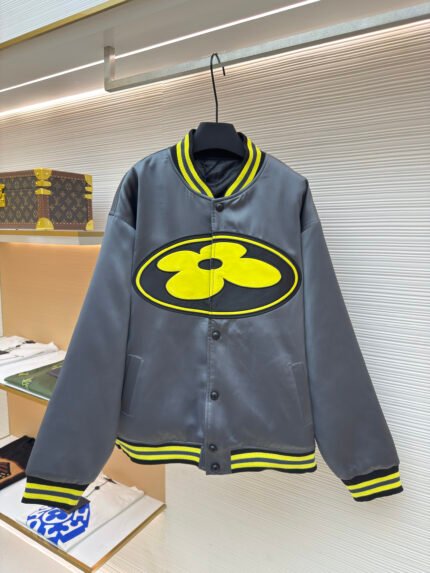 Louis Vuitton Silk Satin Baseball Jacket