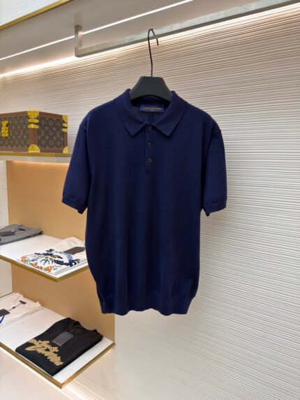 LOUIS VUITTON Polo Shirt with Leather Patch
