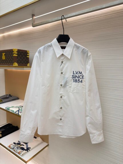 Louis Vuitton Satin Embroidered Shirt