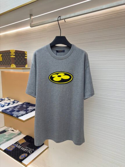 Louis Vuitton x Nigo Collaboration: Embroidered Pattern Short-Sleeve T-Shirt