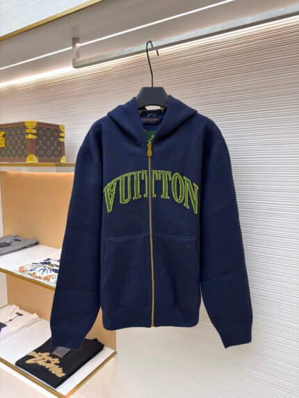 Louis Vuitton Reversible Cotton-Wool Blend Knitted Hoodie