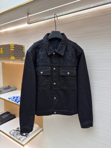 Louis Vuitton Washed Distressed Denim Jacket