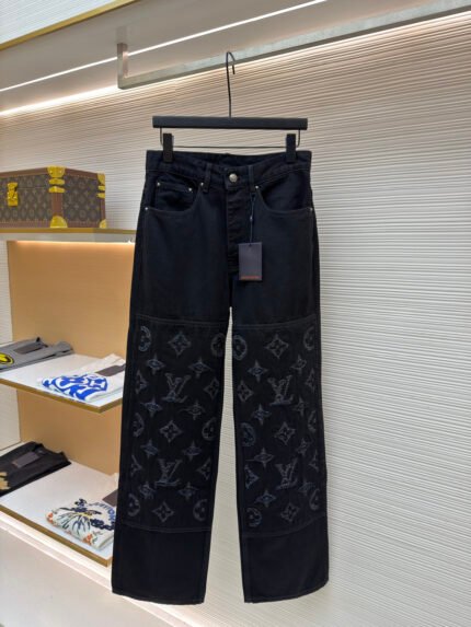 Louis Vuitton Washed Distressed Jeans