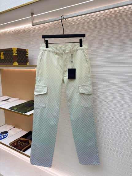 Louis Vuitton Gradient Jacquard Denim Cargo Pants
