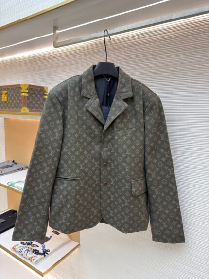 Louis Vuitton All-Over Letter Jacquard Suit