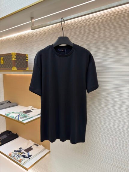 Louis Vuitton Crew-Neck T-Shirt with Embroidered Logo