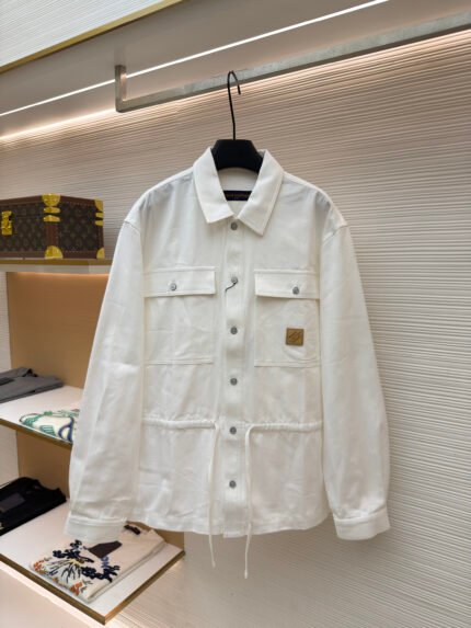 LOUIS VUITTON Logo Jacquard Jacket-Style Shirt