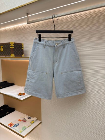 Louis Vuitton Ironwork Signature Denim Shorts