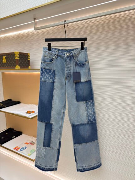 Louis Vuitton Patchwork Skater Denim Trousers