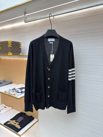 Thom Browne Fine Wool Cardigan