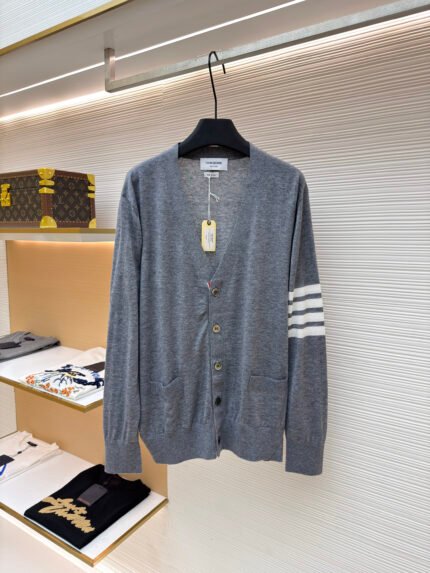 Thom Browne Fine Wool Cardigan
