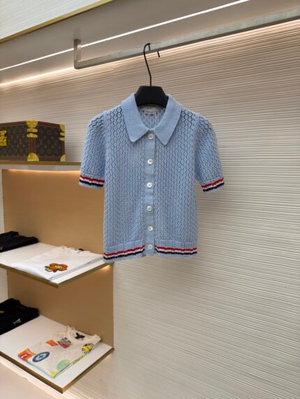 Thom Browne Striped Open-Knit Cardigan [Women's]