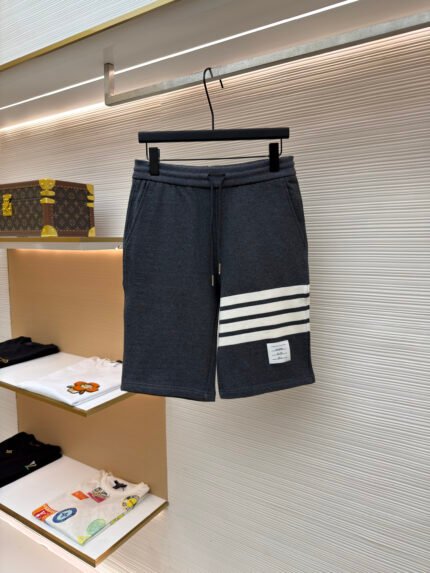 Thom Browne Classic Yarn-Dyed 4-Bar Basic Shorts