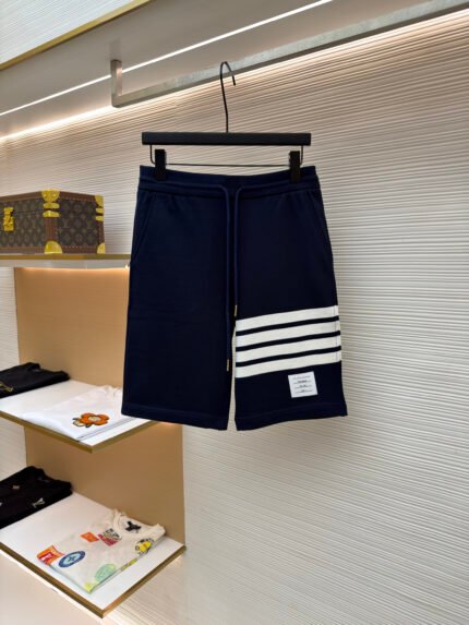Thom Browne Classic Yarn-Dyed 4-Bar Basic Shorts