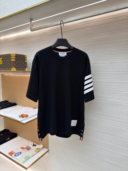 Thom Browne Piqué-Knit Short-Sleeve Top