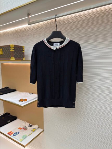 THOM BROWNE Lace-Trimmed Knit Sweater [Women's]