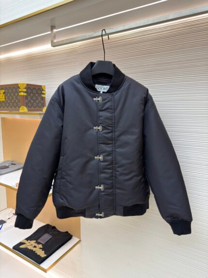 Loewe Hook-Fastening Cotton Bomber Jacket