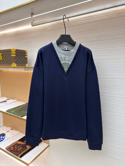 Loewe Faux Two-Piece Printed Sweatshirt